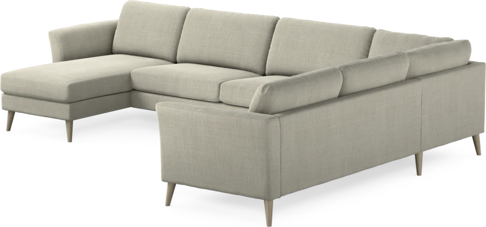 Bridge - Hörnsoffa, 3+2-sits med schäslong vänster - Beige