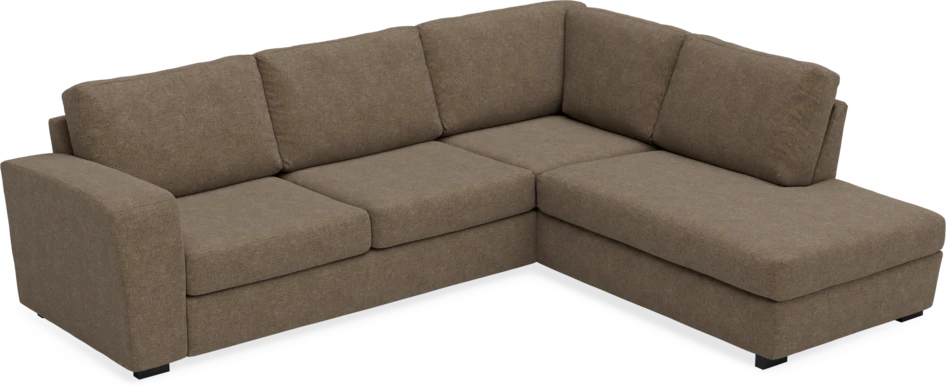 Friday - 2,5-sits soffa med divan höger - Brun