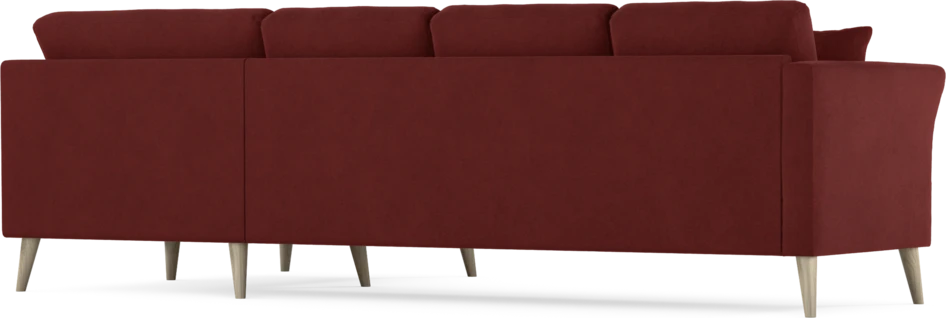 Eden - Hörnsoffa, 3+1-sits - Röd
