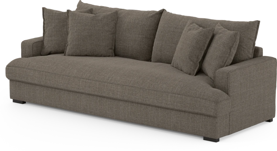 Mila - 4-sits soffa, hel dyna - Brun