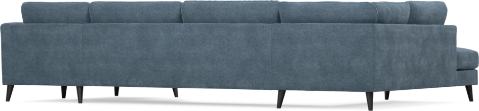 Bridge - 3-sits soffa med divan vänster och schäslong höger - Blå
