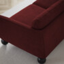 Madison Lux - 2-sits soffa med divan höger - Röd