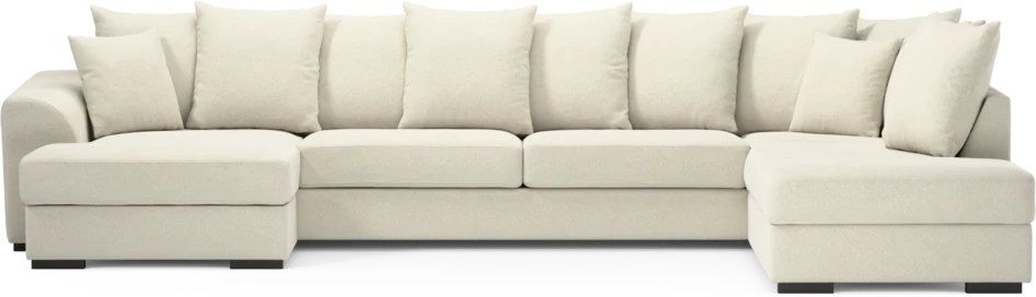 Town - 3-sits soffa med divan höger och schäslong vänster - Vit