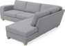 Friday - 2,5-sits soffa med divan höger - Grå