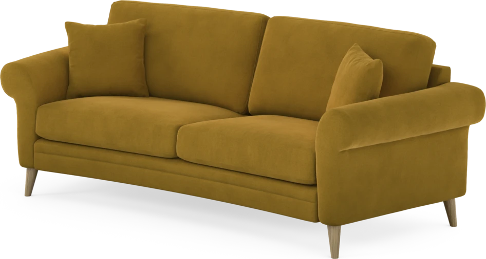 Eden - 2,5-sits soffa svängd - Gul