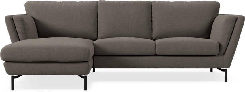 Madison Lux - 2-sits soffa med schäslong vänster - Brun