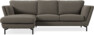 Madison Lux - 2-sits soffa med schäslong vänster - Brun