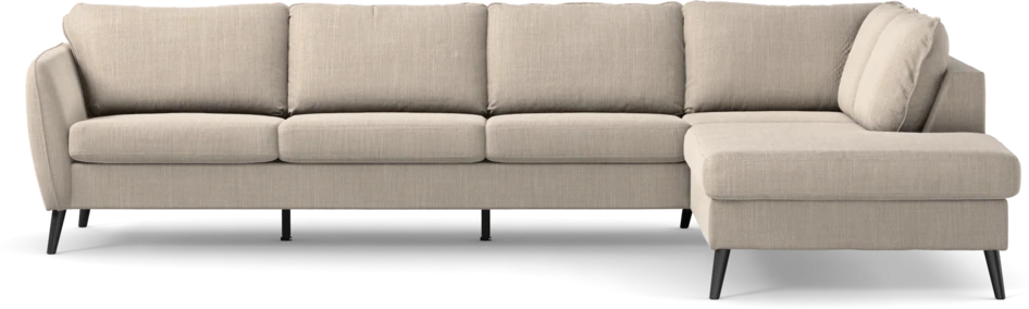 County - 3-sits soffa med divan höger - Beige