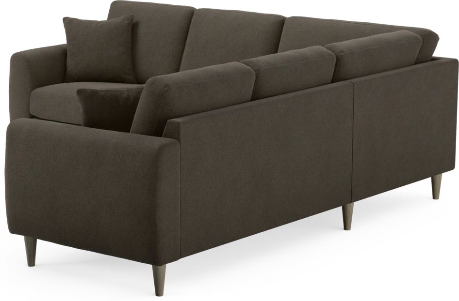 Eden - Hörnsoffa, 2+2-sits - Brun