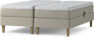 Delux Sense - Ställbar säng, dubbelsäng med bäddmadrass och sängben - Beige
