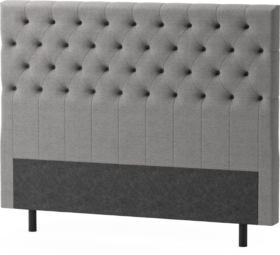 Delux Pikerad XL - Sänggavel, 90-210 cm - Grå