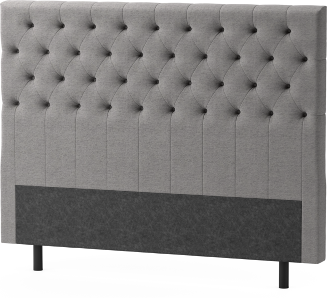Delux Pikerad XL - Sänggavel, 90-210 cm - Grå