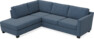 Friday - 2,5-sits soffa med divan vänster - Blå