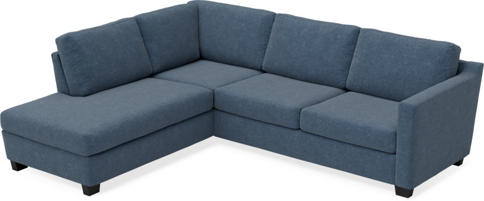 Friday - 2,5-sits soffa med divan vänster - Blå