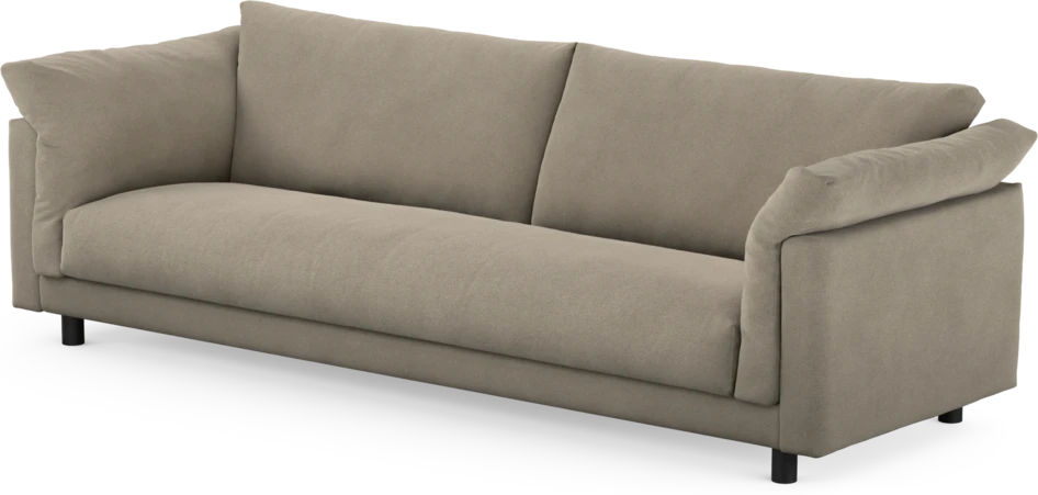 Cherrie - 4-sits soffa, hel dyna, fast klädsel - Beige