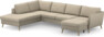 County - 3-sits soffa med divan vänster och schäslong höger - Beige