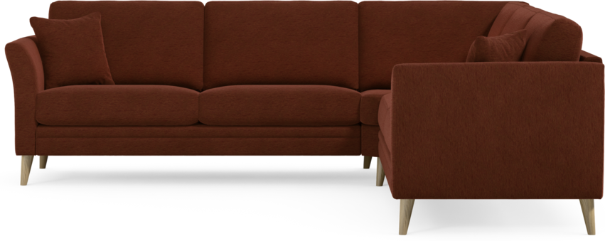 Eden - Hörnsoffa, 2,5+2,5-sits - Orange