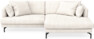 Harper - 4-sits med schäslong XL höger - Vit