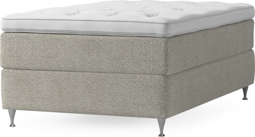 Delux Exclusive - Kontinentalsäng, enkelsäng 120 cm med bäddmadrass och sängben