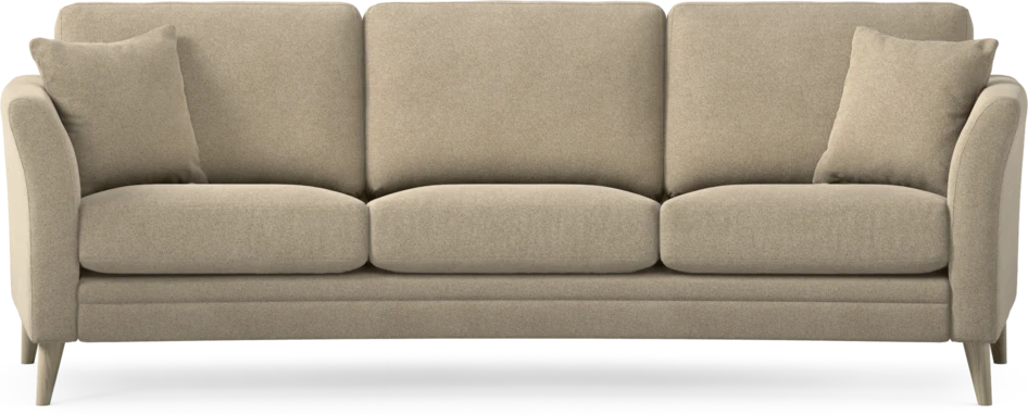 Eden - 3-sits soffa svängd - Beige