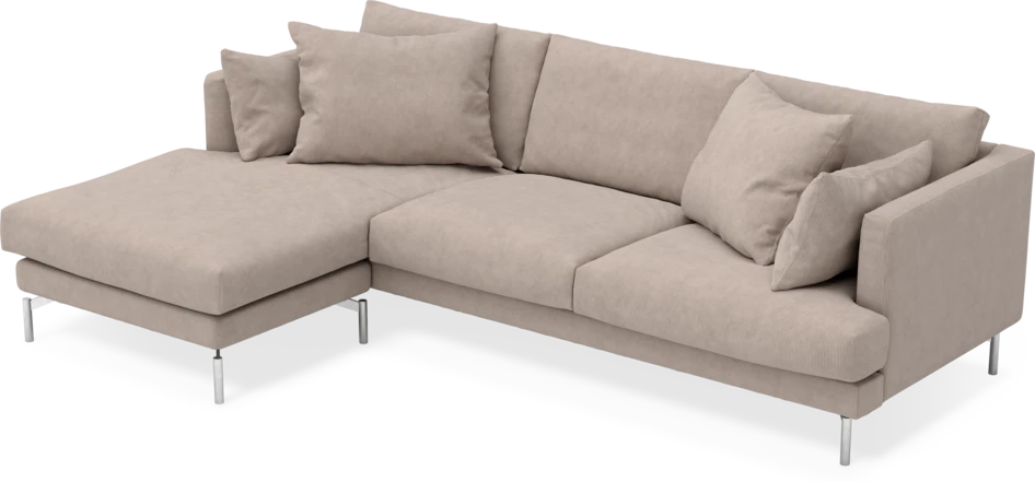 Harper - 4-sits med schäslong vänster - Beige
