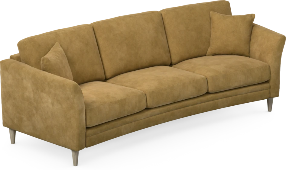 Eden - 3-sits soffa svängd - Gul