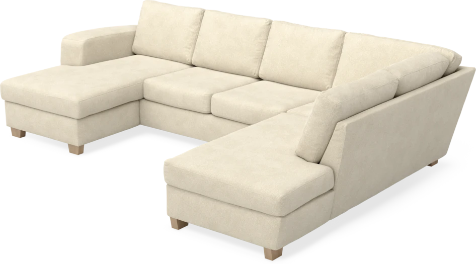 Friday - 3-sits soffa med schäslong vänster och divan höger - Beige