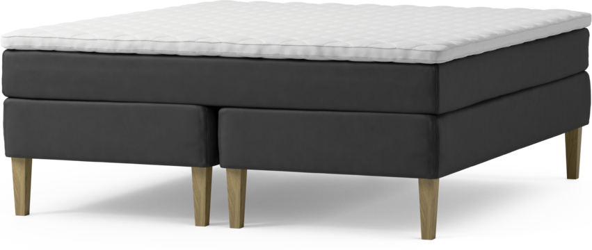 Delux Sense - Kontinentalsäng, dubbelsäng med bäddmadrass och sängben