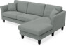 Eden - 2,5-sits soffa med schäslong - Grå