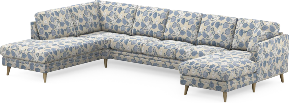 Eden - 3-sits soffa med divan vänster och schäslong höger - Flerfärgad