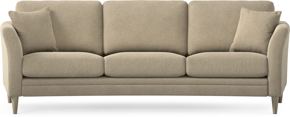 Eden - 3-sits soffa svängd - Beige