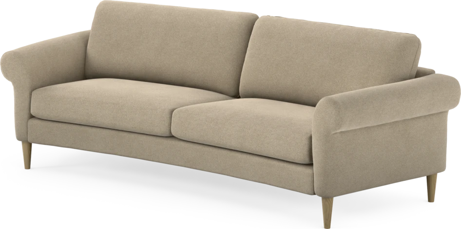 Bridge - 3-sits soffa svängd - Beige