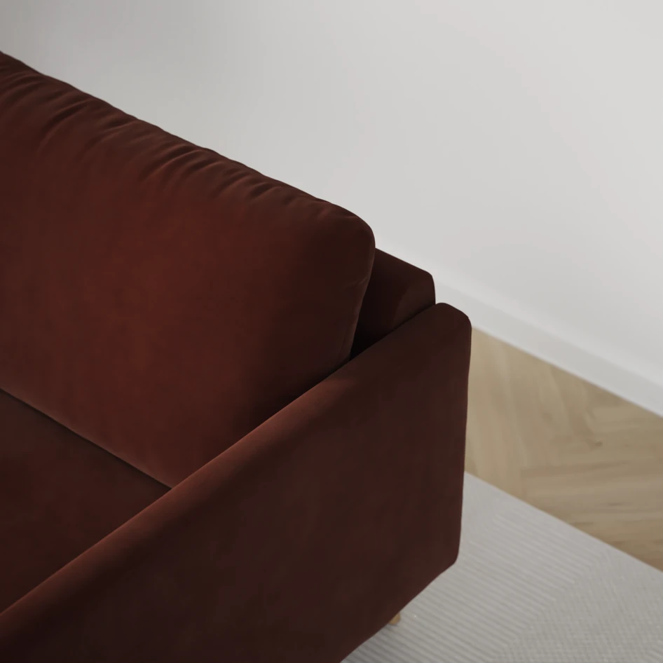 Madison Klädsel - Klädsel till 2-sits soffa - Orange