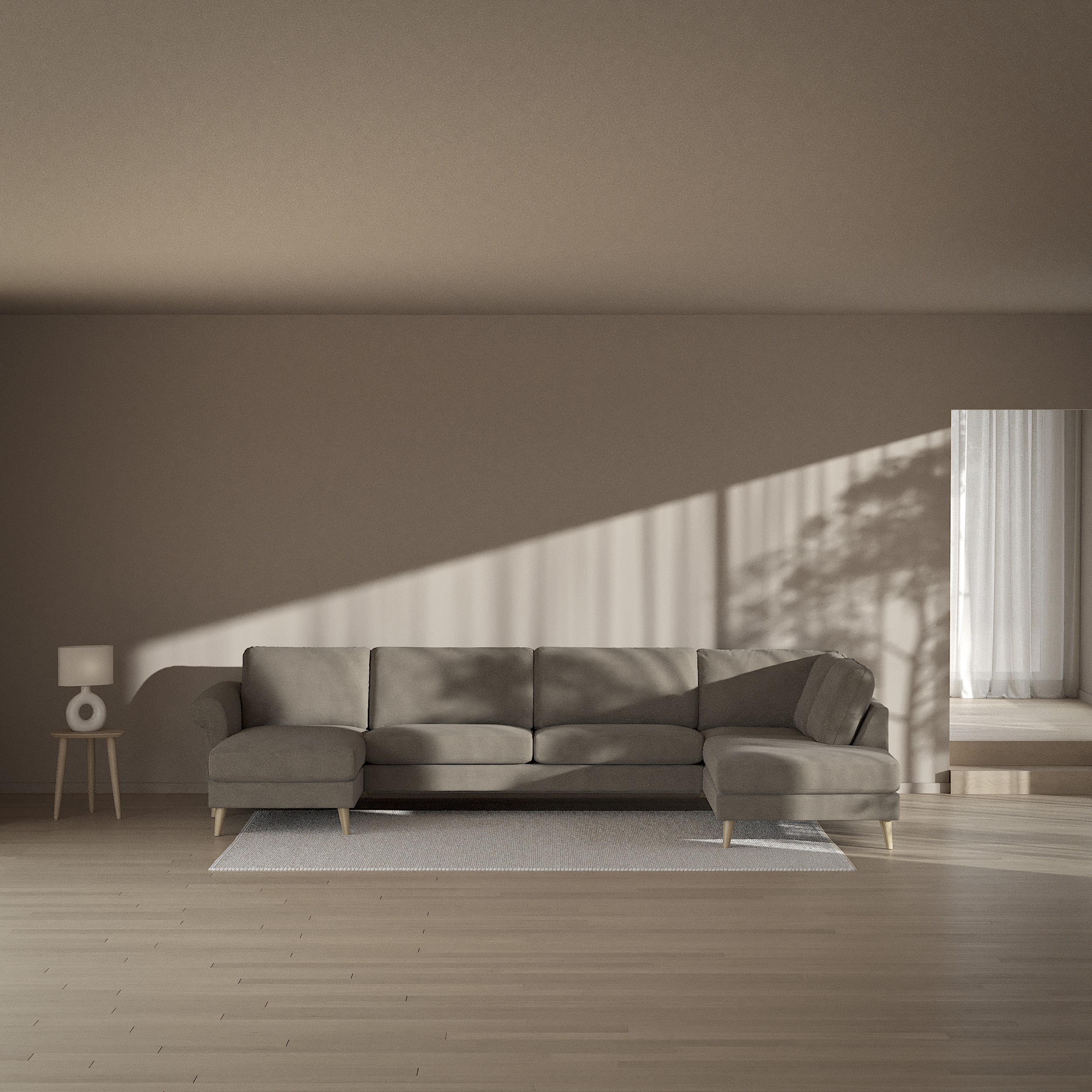 Bridge - 3-sits soffa med schäslong vänster och divan höger - inspiration