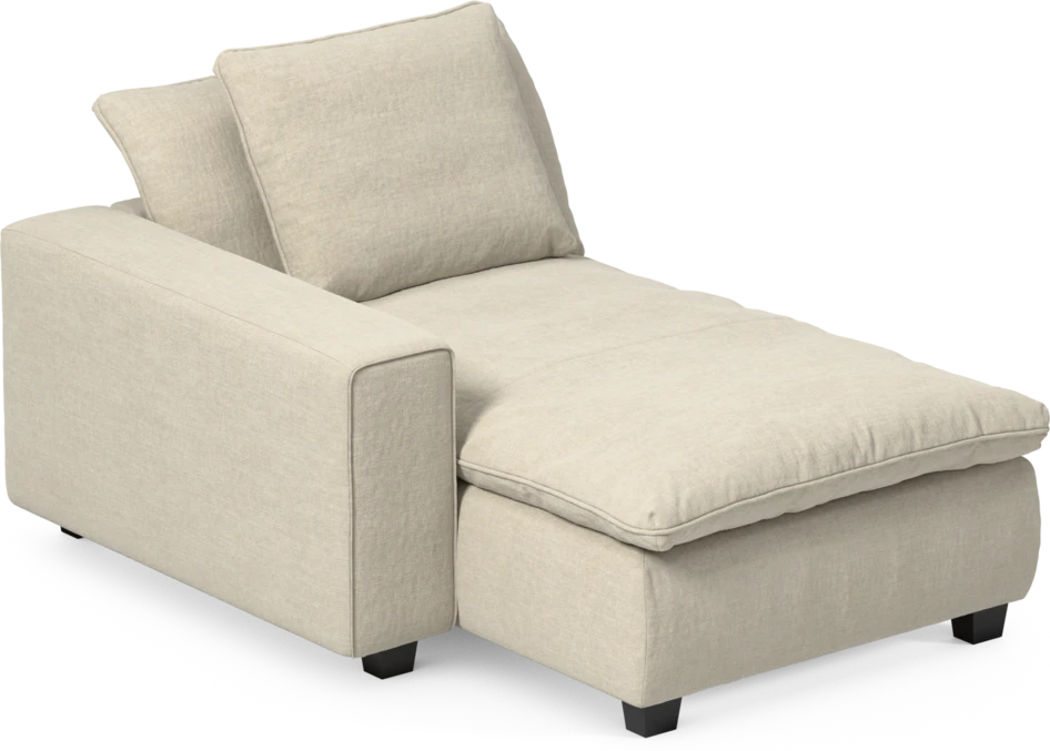 Bellora - Schäslong med armstöd vänster - Beige