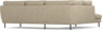 Madison Lux - 2-sits soffa med divan vänster - Beige