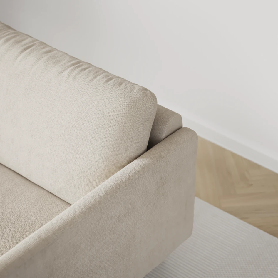 Madison Lux - Hörnsoffa med schäslong höger - Beige