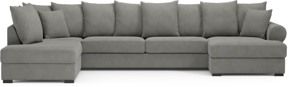 Town - 3-sits soffa med divan vänster och schäslong höger - Grå