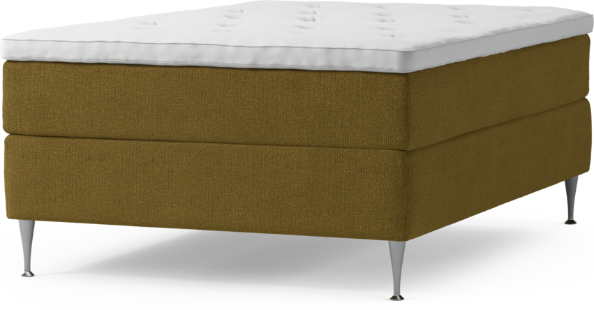 Delux Exclusive - Kontinentalsäng, enkelsäng 140 cm med bäddmadrass och sängben