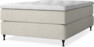 Delux Exclusive - Kontinentalsäng, enkelsäng 140 cm med bäddmadrass - Beige