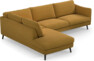 Madison - 3-sits soffa med divan vänster - Gul
