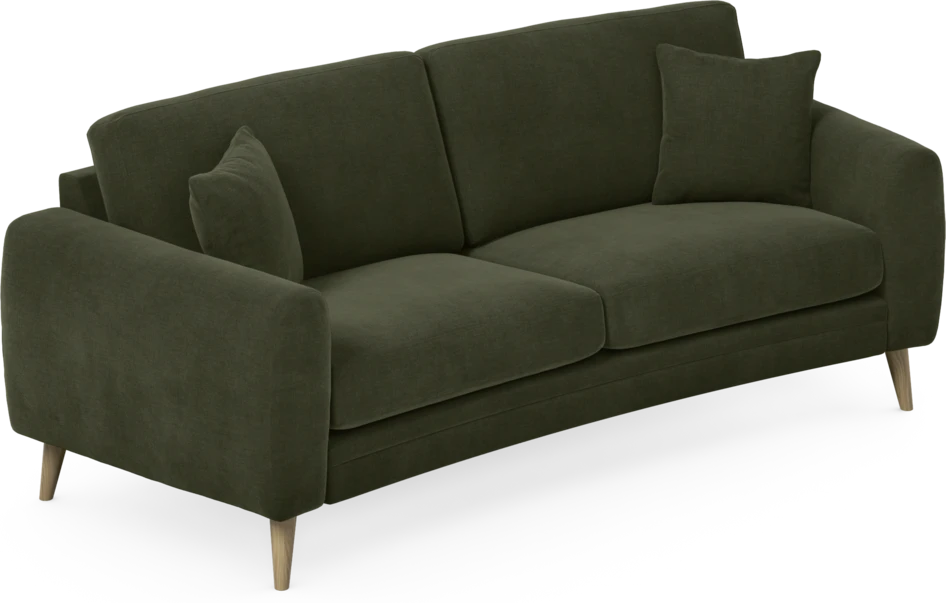 Eden - 2,5-sits soffa svängd - Grön