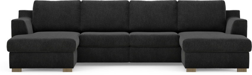 Friday - 2-sits soffa med två schäslonger - Blå