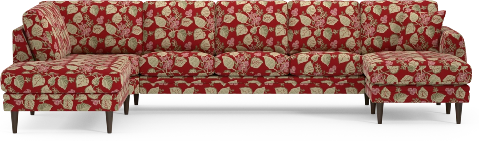 Eden - 3-sits soffa med divan vänster och schäslong höger - Flerfärgad