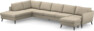 County - 4-sits soffa med divan vänster och schäslong höger - Beige