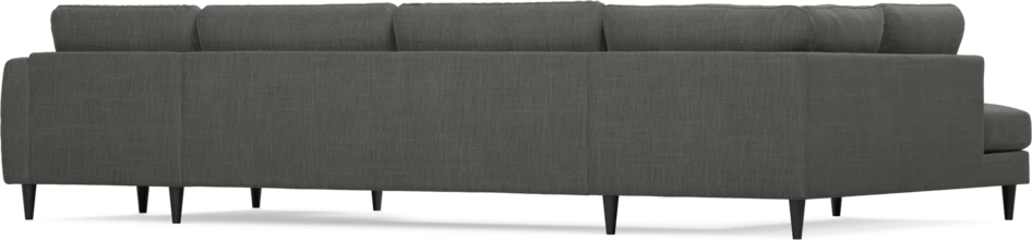 Bridge - 3-sits soffa med divan vänster och schäslong höger - Grå