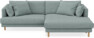 Harper - 4-sits med schäslong XL höger - Grön