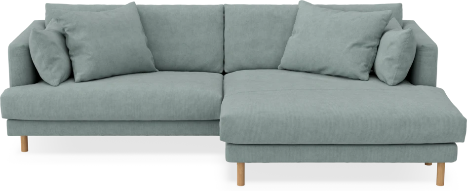 Harper - 4-sits med schäslong XL höger - Grön