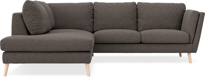 Madison - 2-sits soffa med divan vänster - Grå