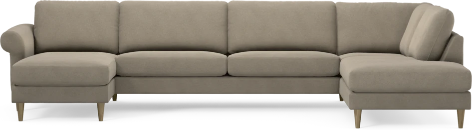 Bridge - 3-sits soffa med schäslong vänster och divan höger - Beige